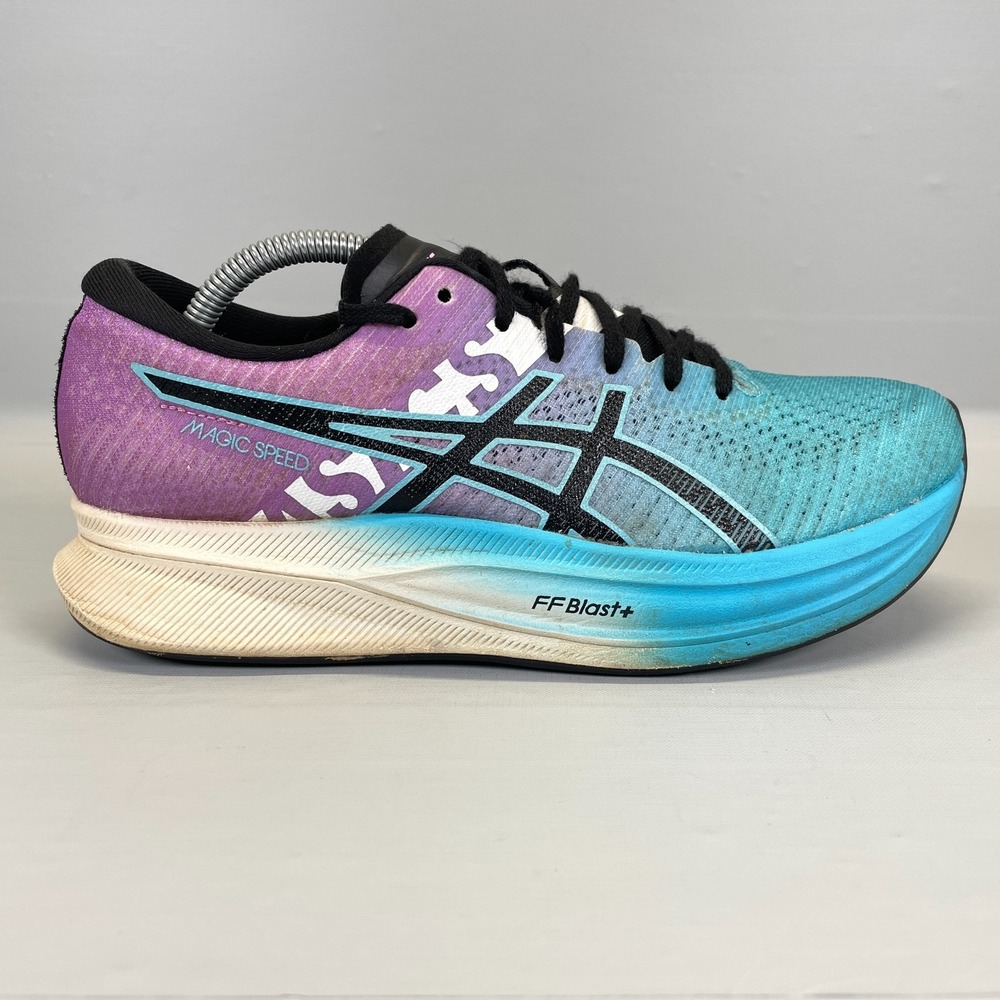 Asics Magic Speed 2 Shoes Womens Size 8 Blue Purple Casual Running Sneakers - Picture 1 of 10
